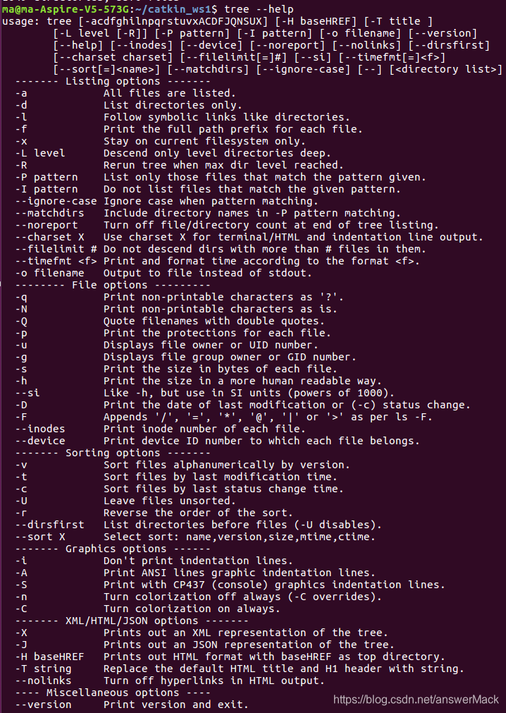 ubuntu下tree命令的使用_ubuntu tree命令-CSDN博客
