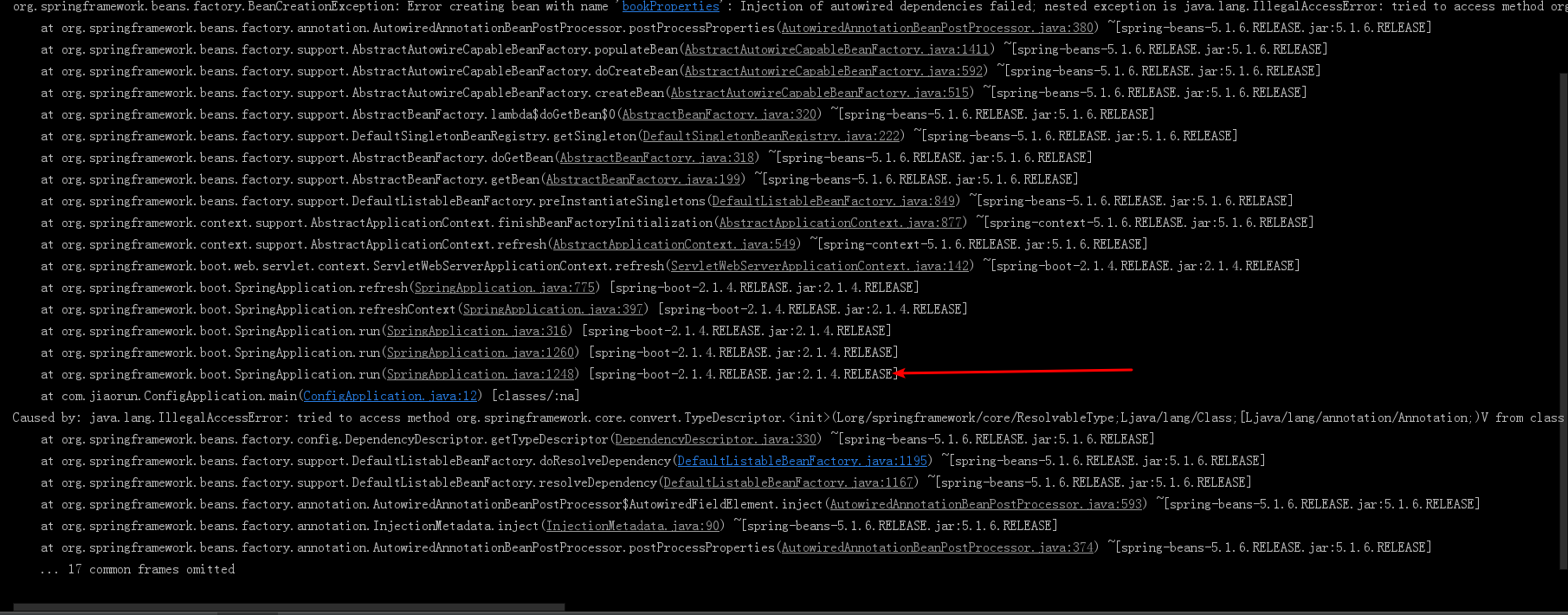tried to access method org.springframework.core.convert.TypeDescriptor