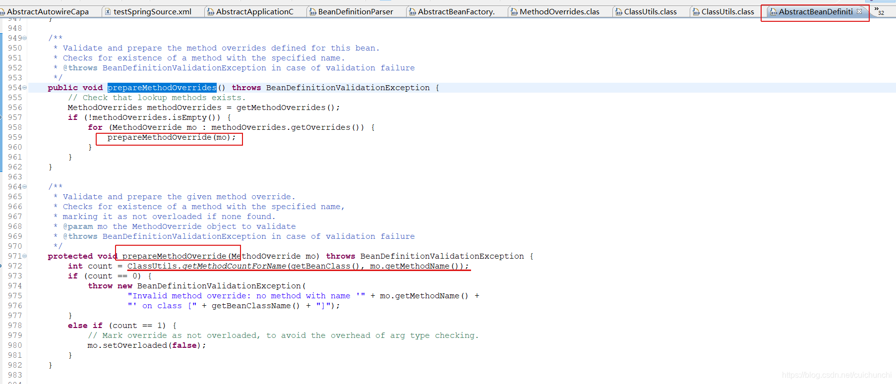 Spring Key Overide spring 源码个人浅浅分析(2)---MethodOverrides详解-CSDN博客