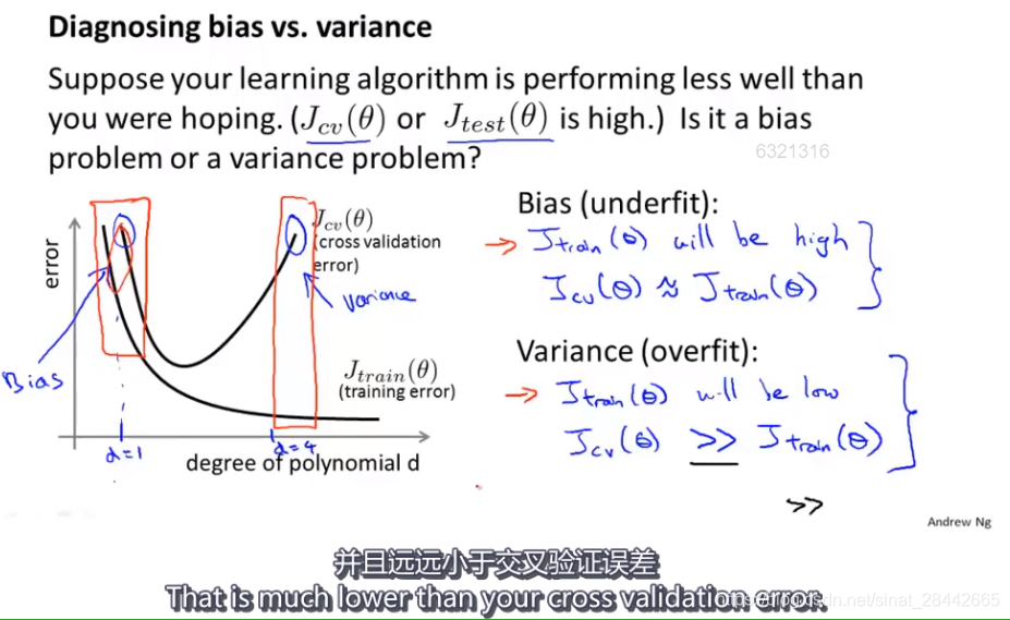 诊断偏差和方差