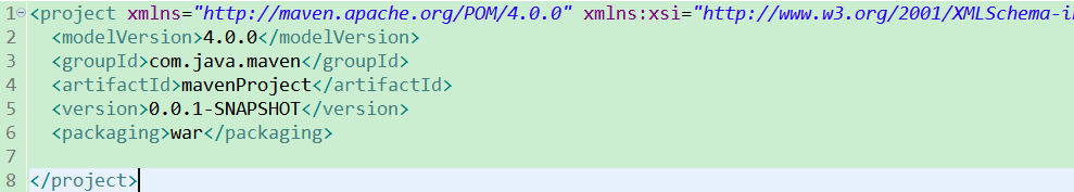 >pom.xml文件中原始数据图片描述