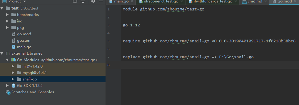 Golang使用go.mod配置加载本地模块_go mod 本地包配置-CSDN博客