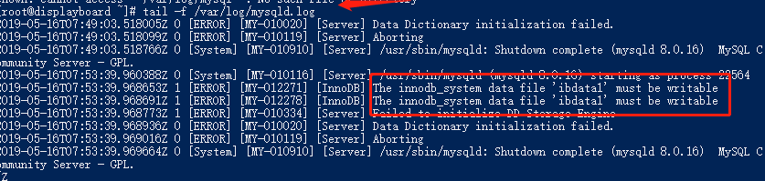 job-for-mysqld-service-failed-because-the-control-process-exited-with