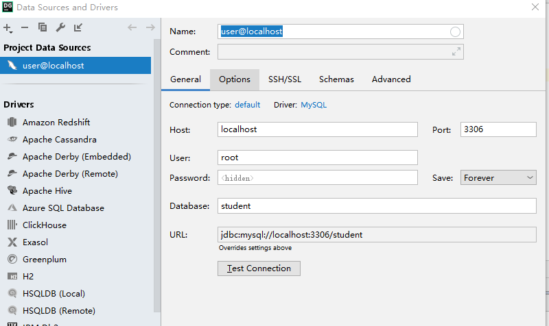 DataGrip create MySQL database and use - Programmer Sought