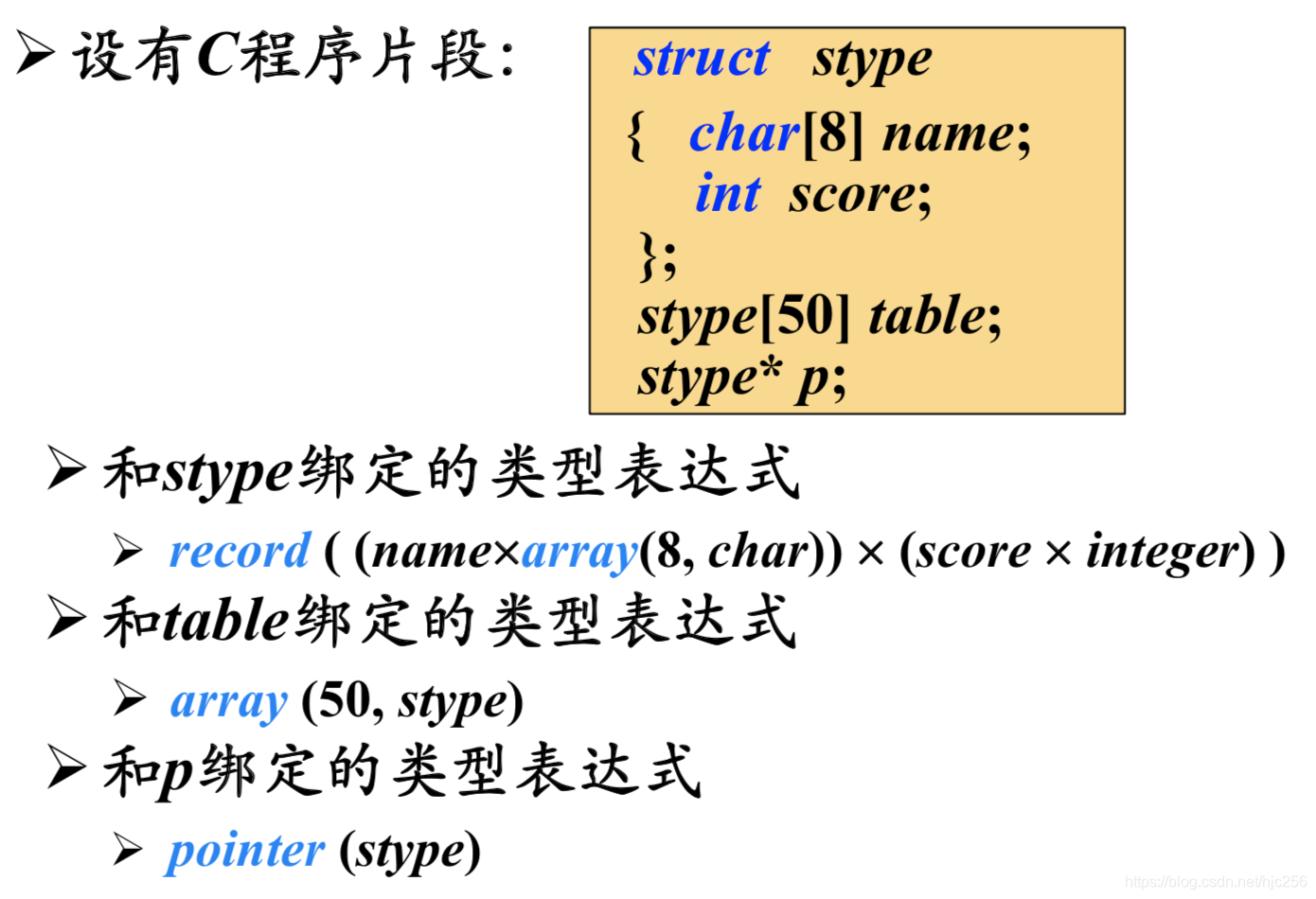 类型表达式