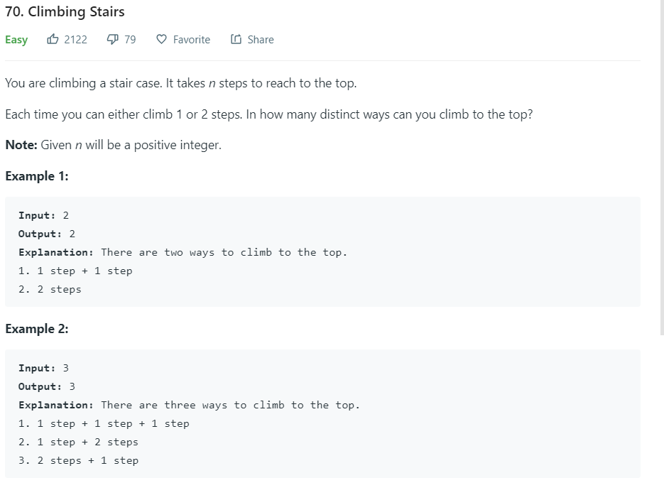 LeetCode: Climbing stairs (c#) - Programmer Sought