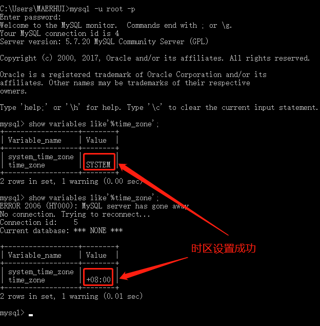 mysql连接报错“The server time zone value ‘ÖÐ¹ú±ê×¼Ê±¼ä‘ is unrecognized or represents more than one tim”