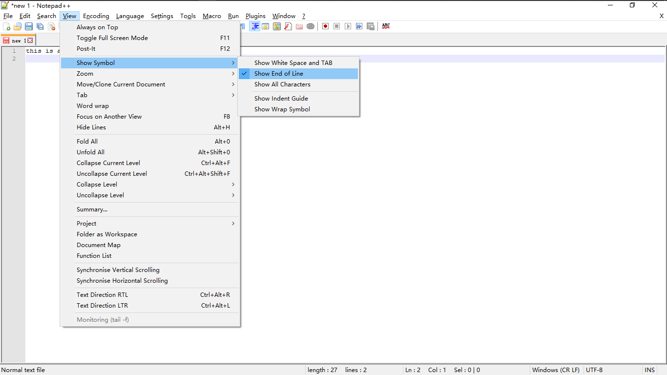 Notepad++ 替换 CRLF 为 LF_crlf怎么替换CSDN博客