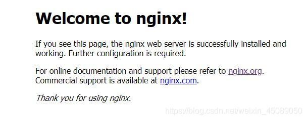 浏览器访问Nginx