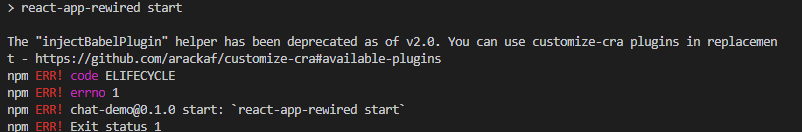 react-app-rewired报错