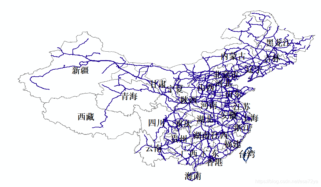 全国铁路网数据