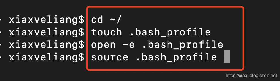 操作bash_profile命令