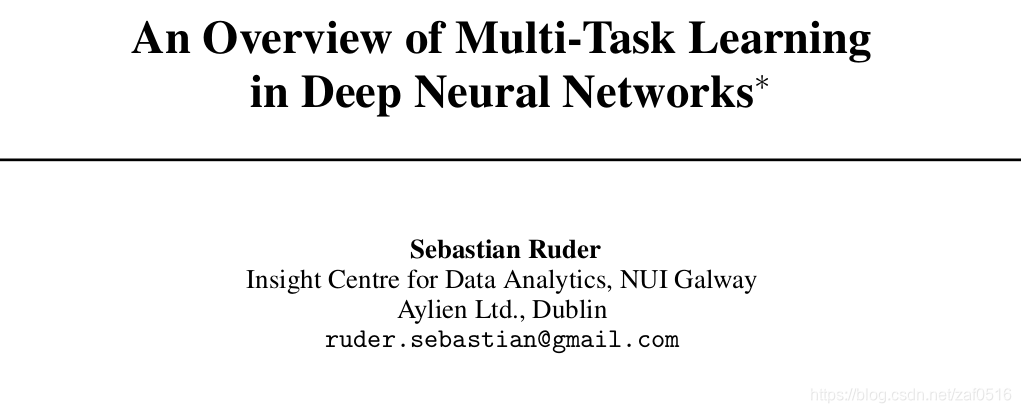 多任务学习Multi-task Learning(MTL)概述_mtcnet: multitask consistency network ...