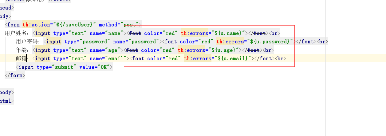 SpringBoot server form data validation - Programmer Sought