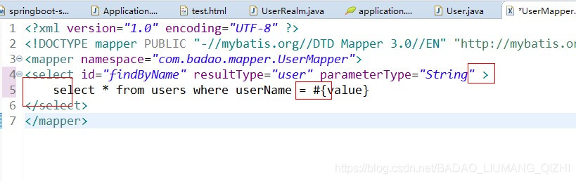 MyBatis中提示:You have an error in your SQL syntax; check the manual that ...