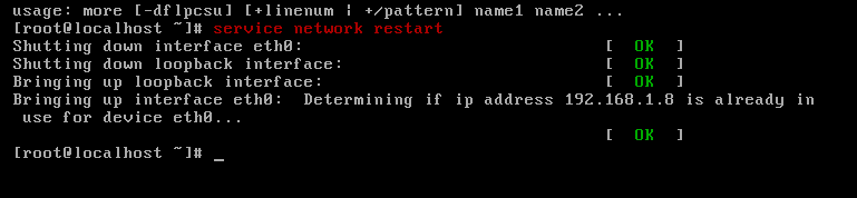 C net start. Modprobe. Loopback 127.0.0.0. Logic to shutdown interface.