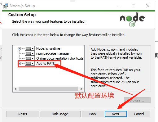 npm config set prefix windows