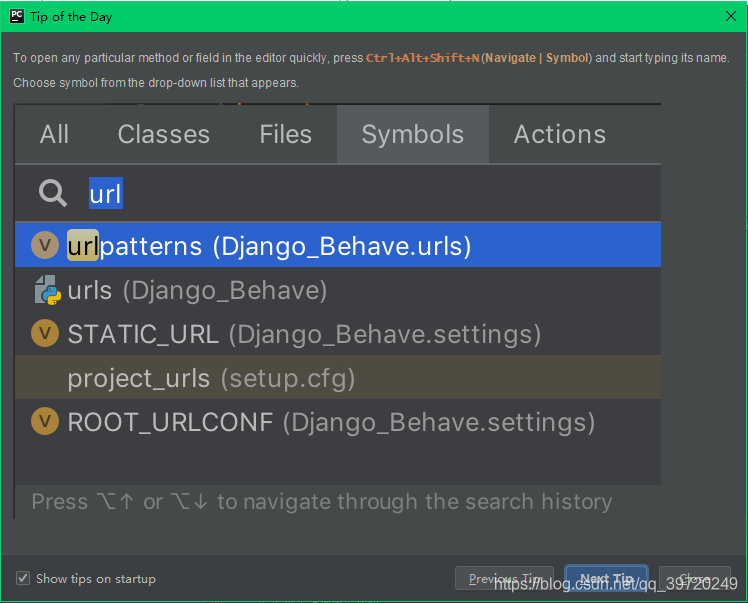 【Python】PyCharm 快捷操作说明(Tip of the Day)：Ctrl 键