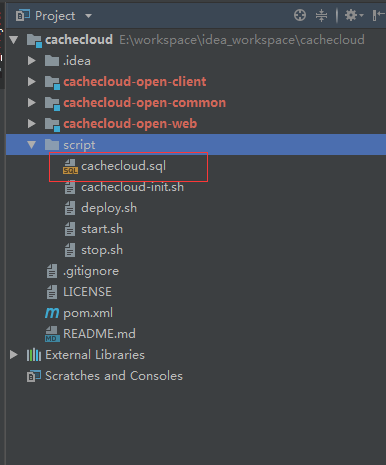 cachecloud.sql
