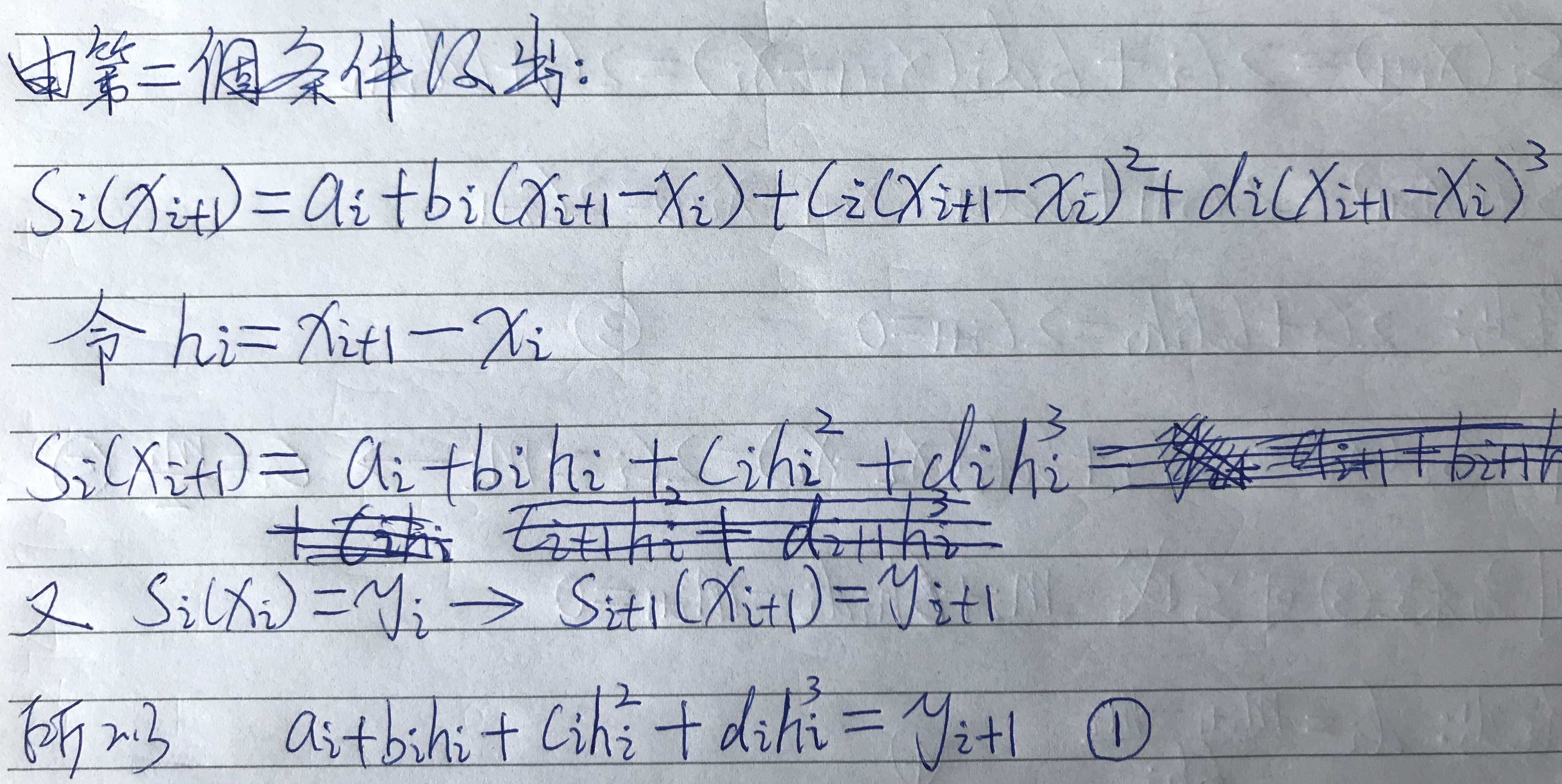 数值计算 --- 三次样条函数插值(Cubic spline function interpolation)