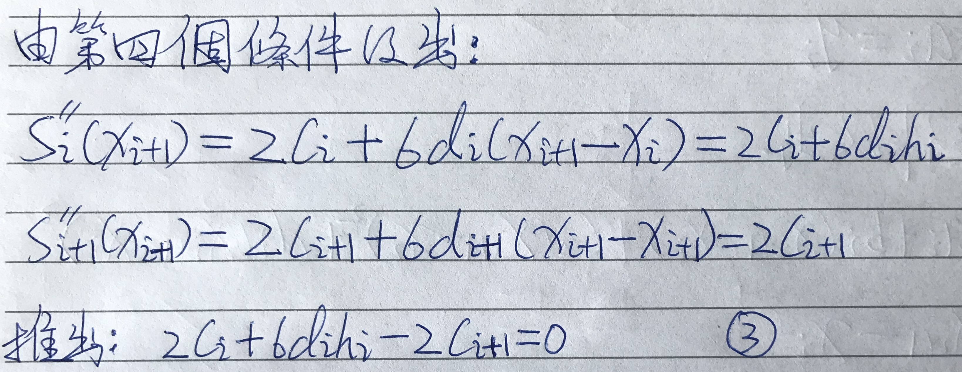 数值计算 --- 三次样条函数插值(Cubic spline function interpolation)