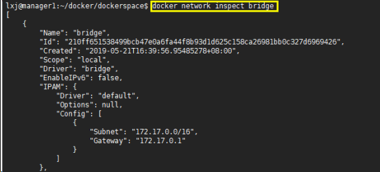 图1-3 Docker的网络详情