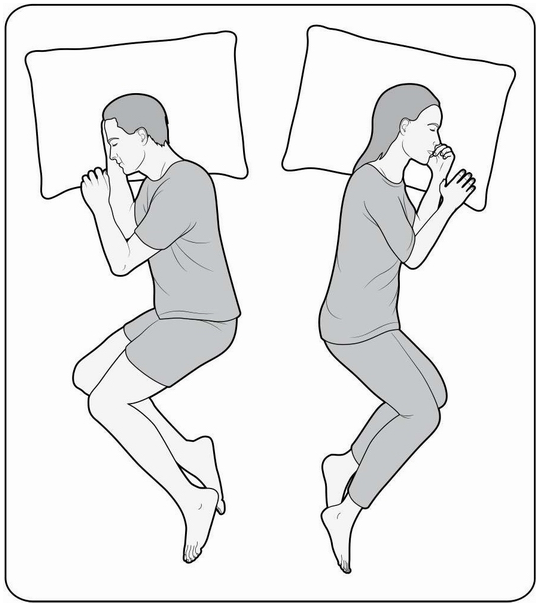 侧身睡觉正确姿势图片