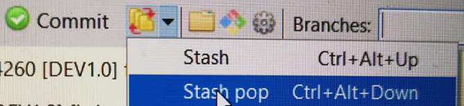 stash pop