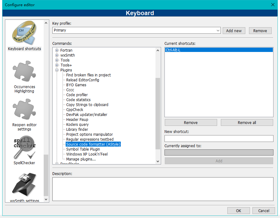Codeblocks code formatting style/formatting shortcuts Programmer Sought