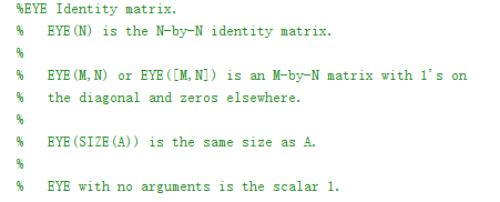 MATLAB中eye()函数的用法_matlab eye-CSDN博客