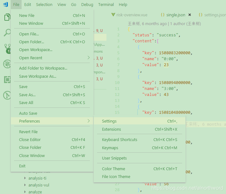 设置 vscode主题颜色为护眼绿,高效开发 - 尝试归零的感受 - CSDN博客