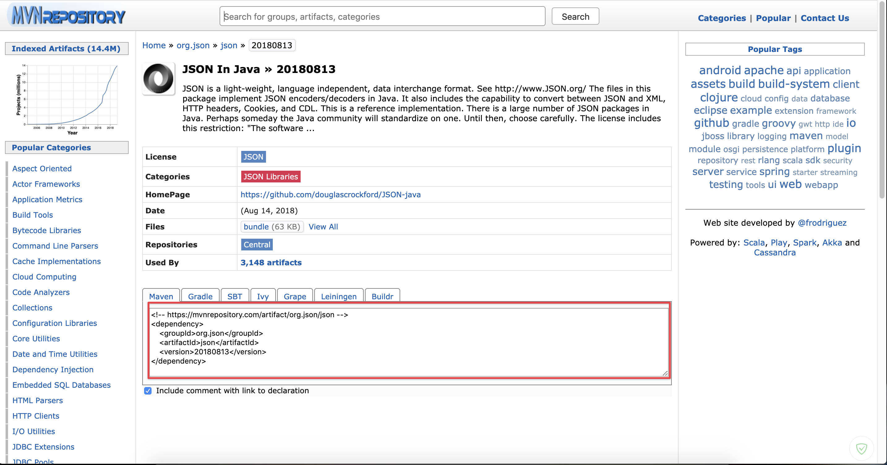 如何在maven官网上找到dependency依赖信息即jar包_dependencies 官网CSDN博客