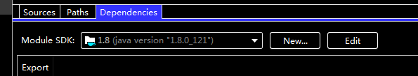 修改Dependencis中的Module SDK