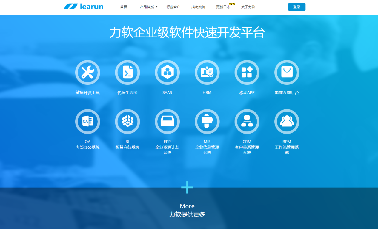 力软（.net）快速开发平台的主要功能特点