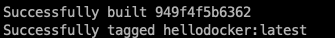 docker build -t hellodocker