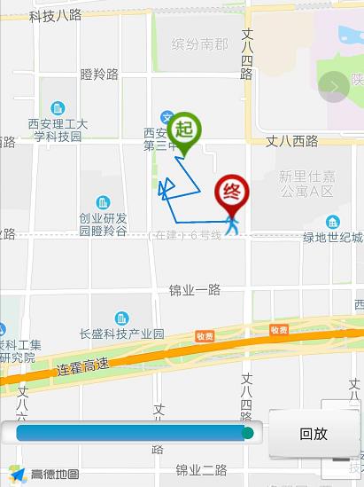 Android--高德地图通过经纬度简单的实现轨迹回放