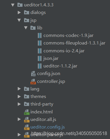 ueditor-jsp结构目录