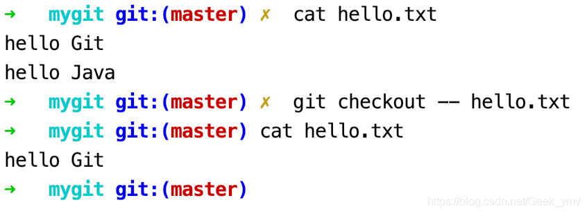 git checkout