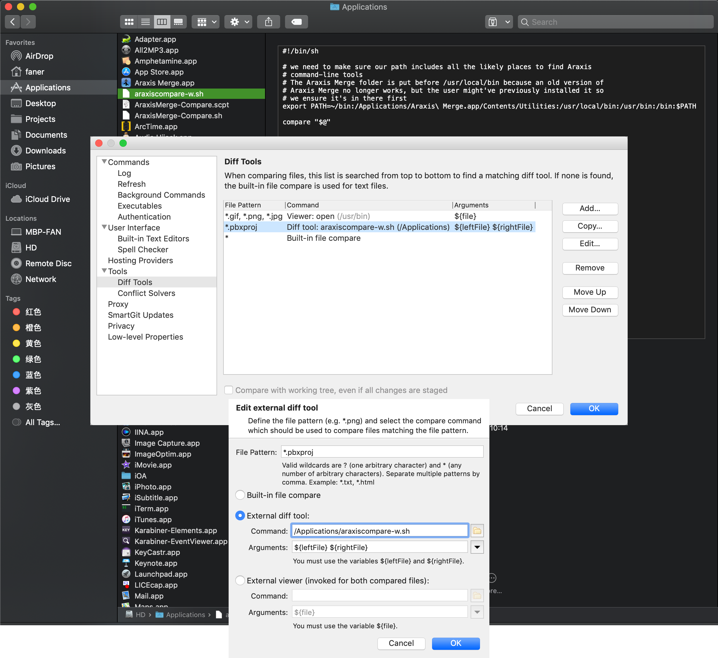 araxis merge command line options