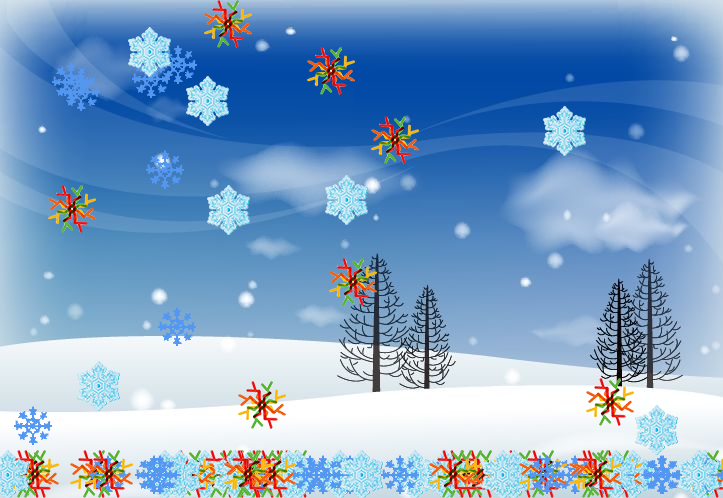 java雪花飞舞设计实现