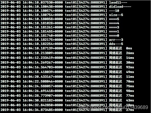 2019-06-03 16:04:14.269267+0800 test01[54274:8088391] 网络延迟  30ms