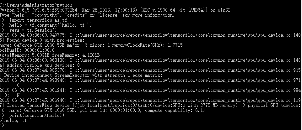 1060 5G/1065 版显卡安装TensorFlow/CUDA