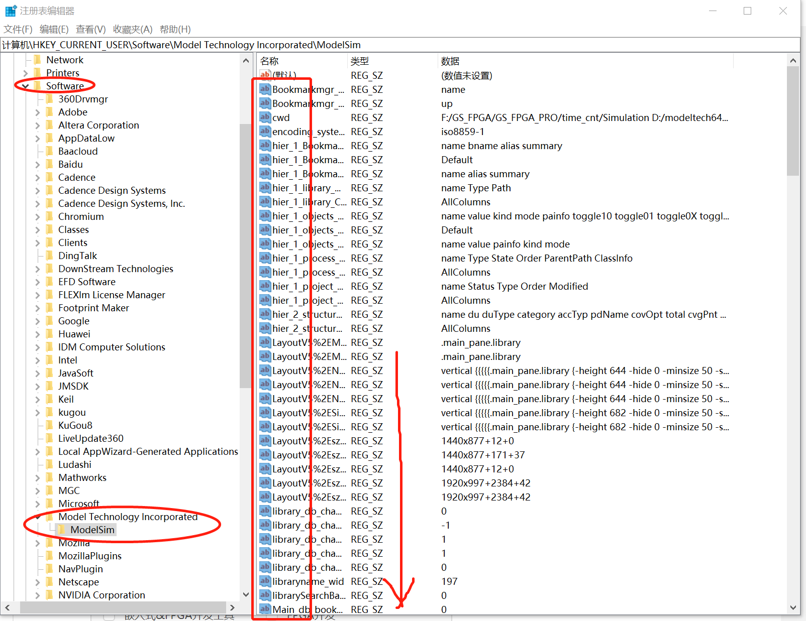 在华为Win10系统下modelsim10.5打开后不停弹出Bookmarks Missing的问题解决方案_modelsim there
