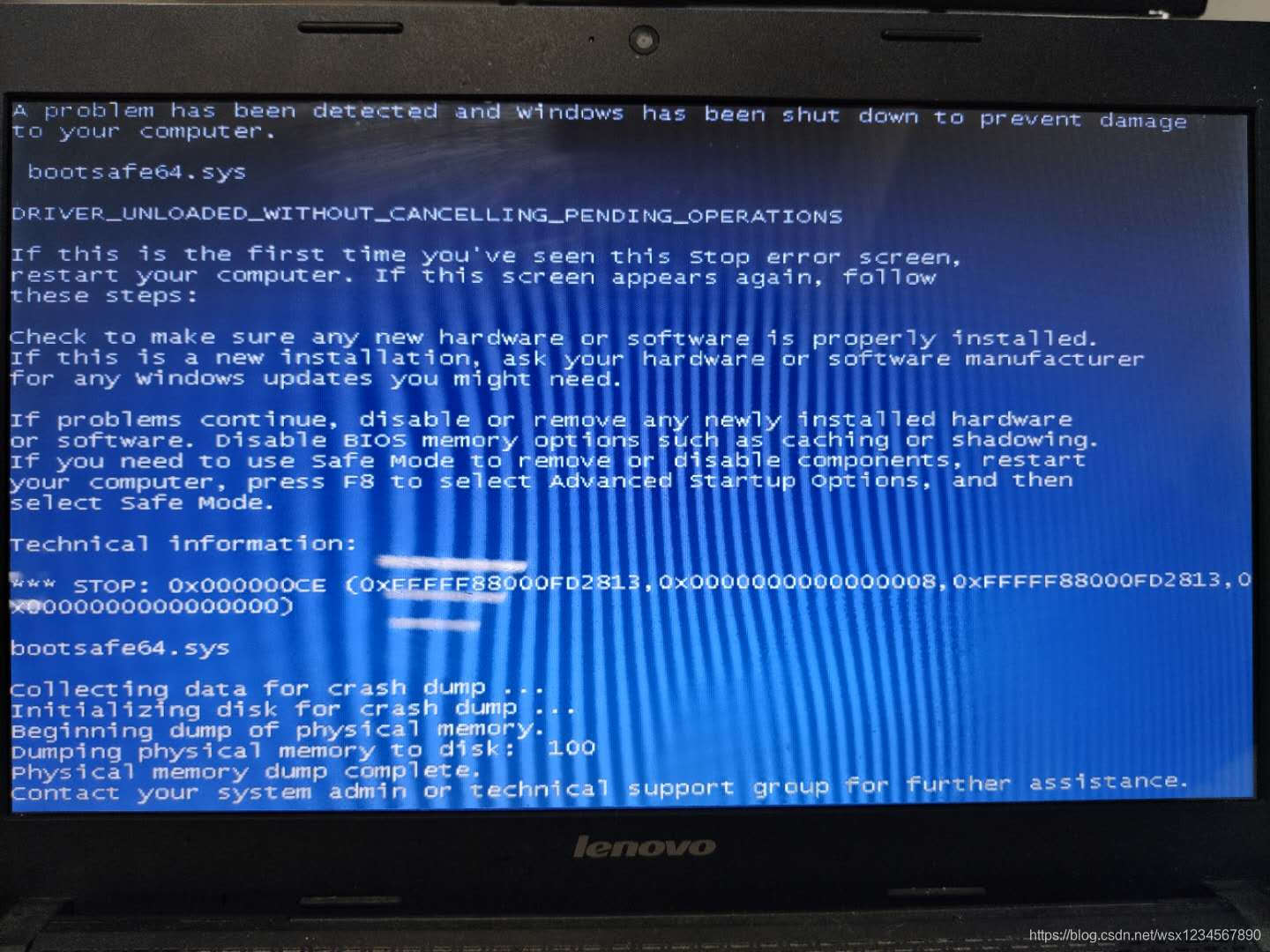 蓝屏代码 Driver Unloaded Without Cancelling Pending Operations Bootsafe64 Sys Wsx的博客 程序员宅基地 程序员宅基地