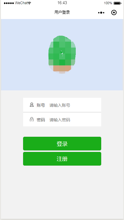 小程序微信小程序设计登录页面