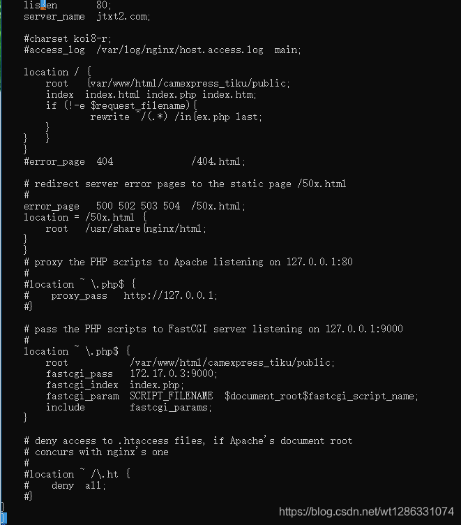 nginx配置,绑定ip注意下