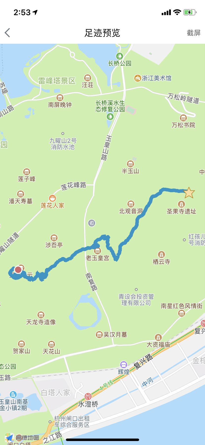 杭州最全登山路线图