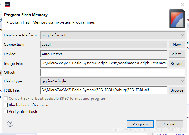 Problem in Initializing Hardware Flash programming initialization ...