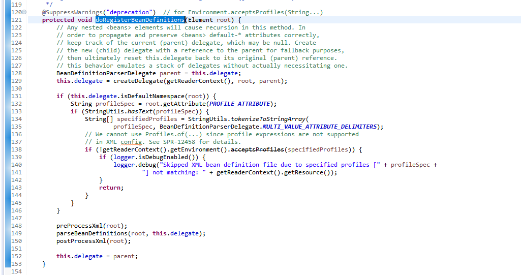 spring对xml文件进行加载bean过程初步解析_failed to register bean definition with name