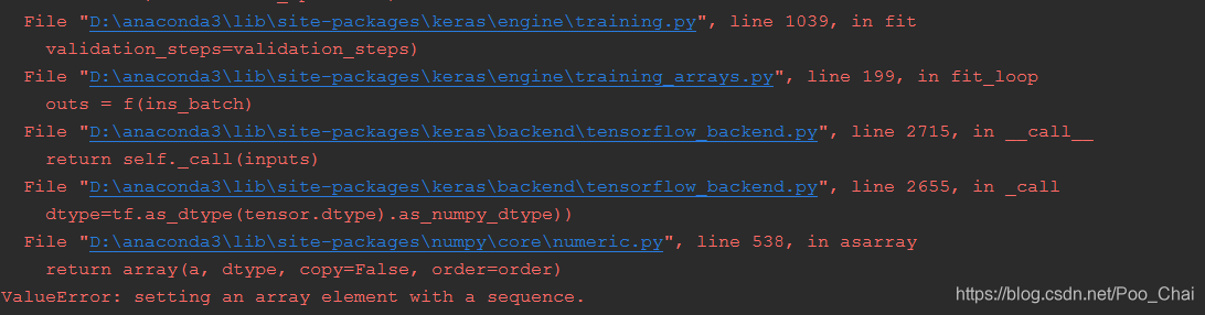 Valueerror: Setting An Array Element With A Sequence 问题解决思路_Poo_Chai的博客-Csdn博客